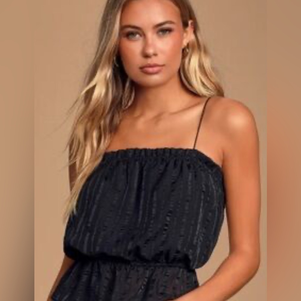 Lulu's Black Camisole Top